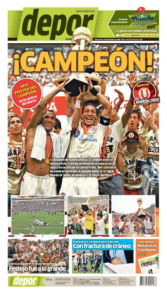 Depor: los mejores 14 eventos deportivos en todos los años de creado el diario 