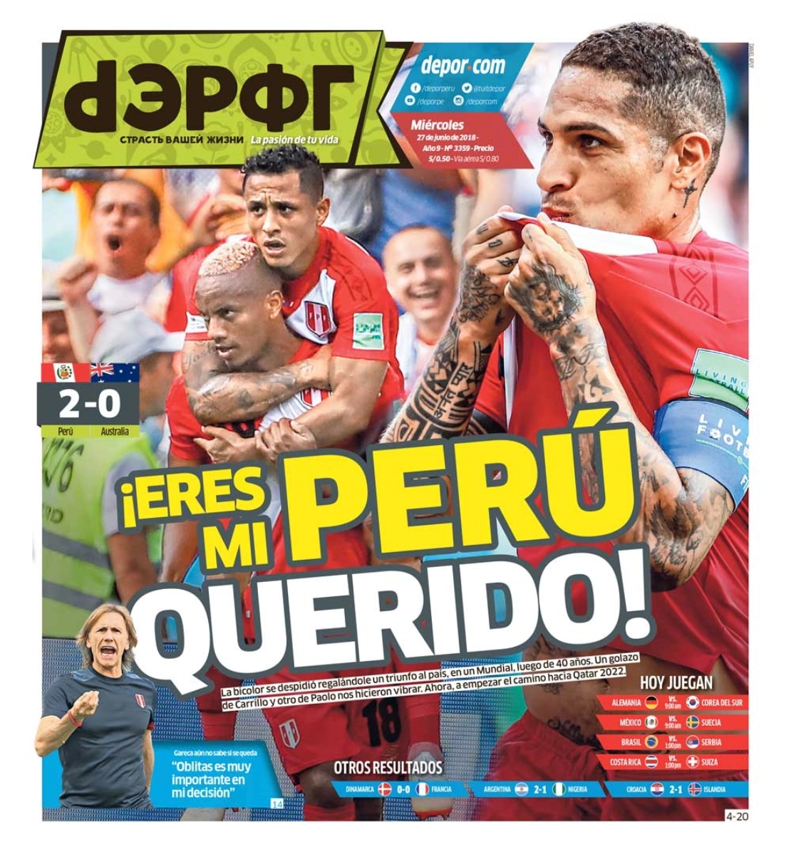 Depor: los mejores 14 eventos deportivos en todos los años de creado el diario 