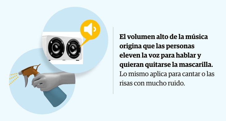 Evitar la música muy alta